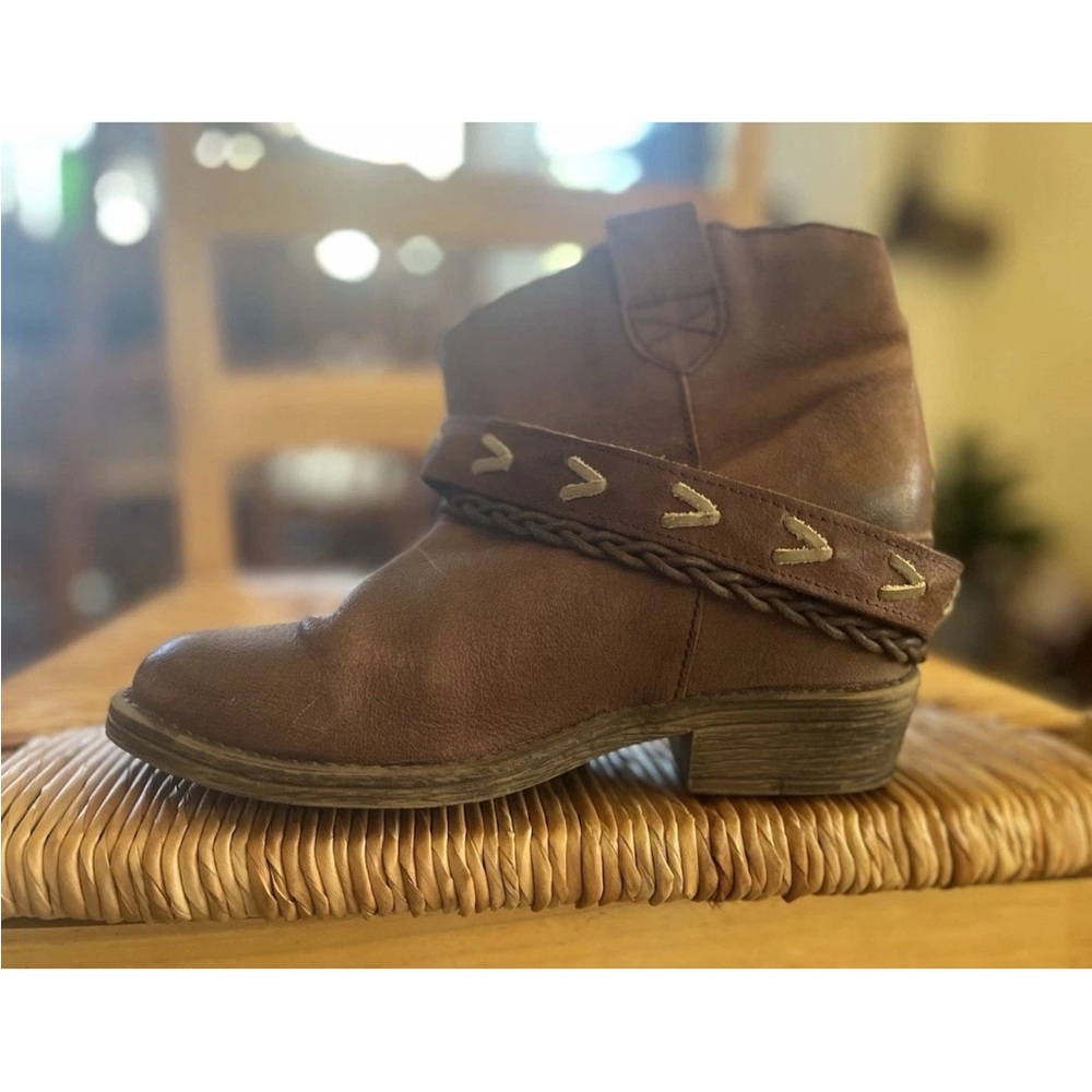 Coolway Women’s Brown Ankle Boots Size 38 (US 7) – Made in Spain, Boho Western